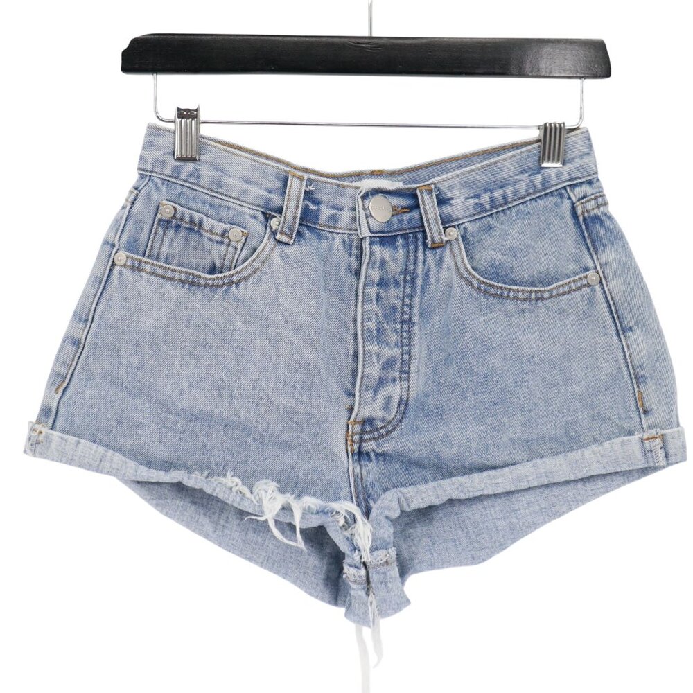 Superdown Button Fly Jean Shorts Womens 27 Blue Y2K Retro Festival Beach Resort